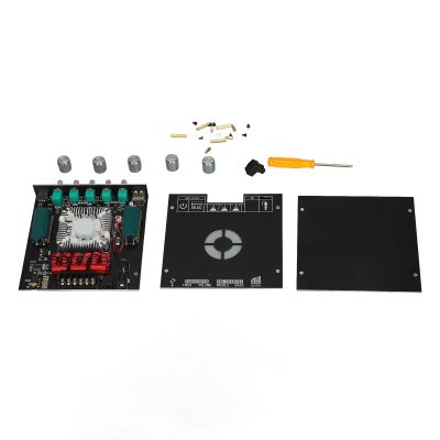TDA7498E 2.1 Channel Digital Power Amplifier Board 30W200W Stereo Audio Amplifier with Subwoofer Module, Metal Housing for Home Audio DIY Projects