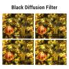 1/2 1/4 1/8 Black Diffusion Camera Filter, Black Mist Filter, Black Diffusion Filter Mist Cinematic Effect Filter for and Other 4x5.65inch Filter Frames or Hoods (1/8) view 4