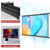30-72 Inch Drop Down Projector Screen, 16:9 4K HD Ceiling Wall Mount Projection Screen Office Home Theater Movie, Easy Roll Up, Wrinkle-Free Portable Projector Screen for Home Cinema Office Classroom( view 3