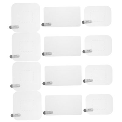 BUGUUYO 12sheets Car Shield Windshield Sticker Dashcam Static Mount Decal Full Coverage Scratchproof Smudge-Resistant Film