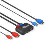 5MNG0Y8 4K@60Hz 2 Port KVM Switch Support Keyboard and Mouse Control KVM Switch 2 Input 1 Output for Computer Laptop DVD PS*5 HDTV view 3