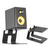 2Pcs Desktop Speaker Stand Storage Bracket with Vibration Absorption Pad High Stability Studio Monitor Riser Speaker Holder (Black) view 1