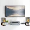 2Pcs Desktop Speaker Stand Storage Bracket with Vibration Absorption Pad High Stability Studio Monitor Riser Speaker Holder (Black) view 2