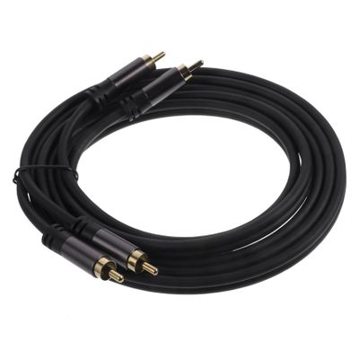 Gadpiparty Audio Cable Double to Subwoofer Auxiliary Cord Versatile Connection for Speakers Mobile Devices Stylish Design for Uninterrupted Signal Transmission