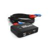 5MNG0Y8 4K@60Hz 2 Port KVM Switch Support Keyboard and Mouse Control KVM Switch 2 Input 1 Output for Computer Laptop DVD PS*5 HDTV view 1