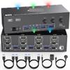 5MNG0Y8 KVM Switch 2/3 Computers 2/3 Monitors HDMI + DisplayPort USB 3.0 KVM Switcher 8K/4k Dual/Triple Monitor KVM for 2/3 PC(AU Power Adapter,303DH) view 2