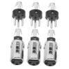Abaodam 6pcs Xlr Gender Changer Adapter Pin Male to Female Connectors for Mixer Amplifier and Microphone Easy Installation for Ktv and Recording Studios view 1