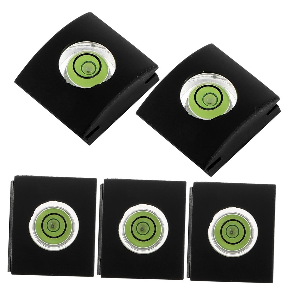 Housoutil 5pcs Hot Shoe Mount Protector Spirit Level for Camera Flashlight Hot Shoe Covers for Camera Ensuring Stability and Precision