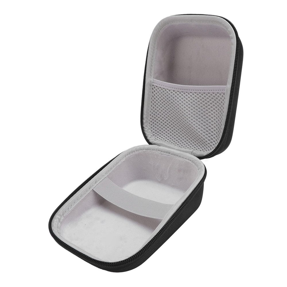 Zopsc Portable Storage Case with Handle and Mesh Pouch, EVA Nylon Hard Shell Storage Case Compact Organizer. Black
