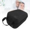 Zopsc Portable Storage Case with Handle and Mesh Pouch, EVA Nylon Hard Shell Storage Case Compact Organizer. Black view 4