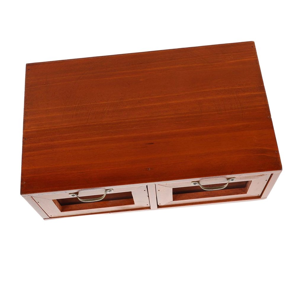 CIYODO Monitor Stand Storage Wooden Desk Shelf Office Desk Accessory Monitor Riser for Laptop