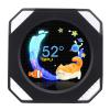 2.1inch USB Monitor, DIY Dynamic Theme Water Cooler Screen, Desktop RGB Ambient Screen, RGB GPU CPU Temperature Display, Real Time Data Monitoring (Black) view 1