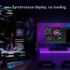 2.1inch USB Monitor, DIY Dynamic Theme Water Cooler Screen, Desktop RGB Ambient Screen, RGB GPU CPU Temperature Display, Real Time Data Monitoring (Black) view 4