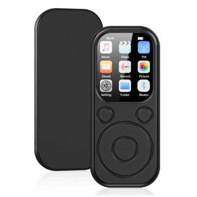 MP3 Player with Bluetooth 5.4, Portable Music Player HiFi Sound with 2.01in Screen, Enjoying Digital Music and Audiobooks Anytime, UP to 128G, 3.5mm Jack, Clock, FM, (with