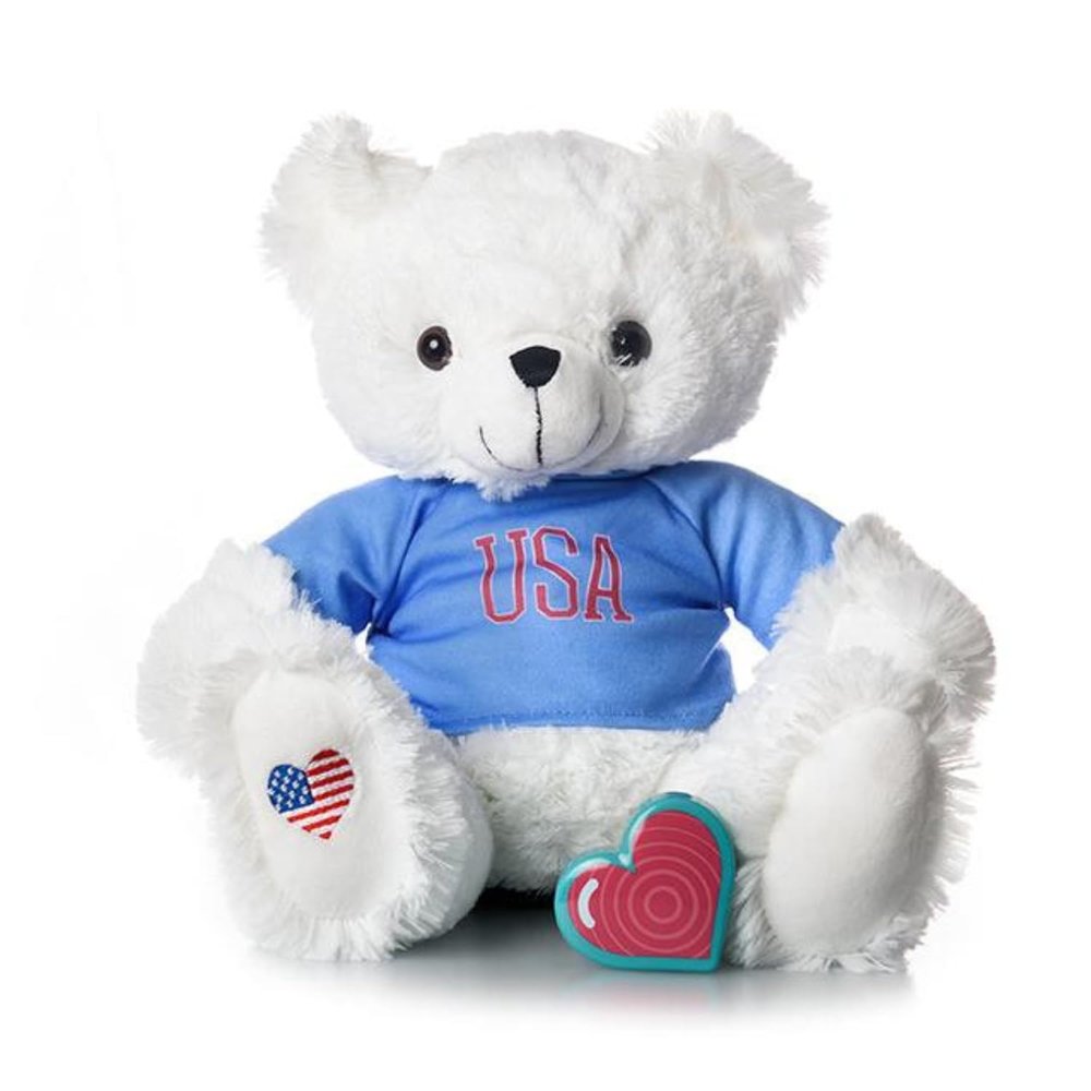 My Baby's Heartbeat Bear Baby Heartbeat Recorder Plush USA Bear