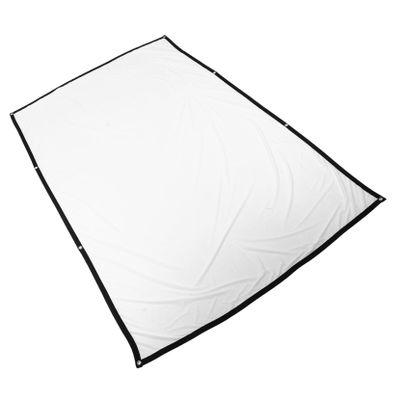 HOMSFOU Lightweight Portable Movie Screen Theater Projector Screen for Backyard Indoor Camping Blank Foldable