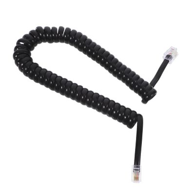 CIYODO 2m Long Curly Phone Cord Connectors Data Cable for Home Office Telephone Line