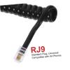 CIYODO 2m Long Curly Phone Cord Connectors Data Cable for Home Office Telephone Line view 3