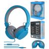 AsrMyjcx Wired Headset Over Ear Headphone Students Listening Music Gaming with 3.5mm Audio Jack Office Lightweight Home,Professional, Blue view 4