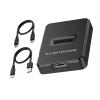 Docking Station, 10Gbps NVMe & SATA M.2 SSD M Key B+M Key Reader Writer Adapter Dock Station view 1
