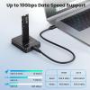 Docking Station, 10Gbps NVMe & SATA M.2 SSD M Key B+M Key Reader Writer Adapter Dock Station view 4