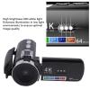 Jiawu Video Camera Camcorder, 4K 64MP HD Video Camera Built in LED Light, 28X Zoom Auto Focus Camera, Digital Camera with 270 Degree 3in Rotation Screen for Travel view 4