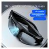 JUCFRDNJ Smart Glasses WiFi Camera Memory 16-256g App Audio Stereo Wireless Dv Sport Sunglasses Running Cycling Multi Functional(Black WiFi 256G) view 3