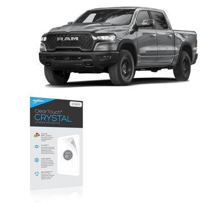 BoxWave Screen Protector Compatible With Dodge 2025 Ram 1500 Passenger Interactive Display (10.25 in) - ClearTouch Crystal (2-Pack), HD Film Skin - Shields From Scratches
