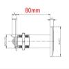 QXCIVR High Security fire Door Lock Cylinder with 2keys Safe Lock core Length 60mm 70mm 80mm Fire Safe cam Lock(Height 80mm) view 2