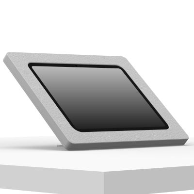 VidaMount Light Grey Enclosure and Adjustable Tilt and Swivel Desk/Table Mount [Bundle] Compatible with iPad 10.9" (10th Gen) & iPad 11" (A16)