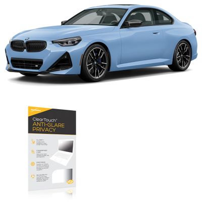 BoxWave Screen Protector Compatible with BMW 2025 M240i Infotainment Display (14.9 in) - ClearTouch Anti-Glare Privacy (2-Pack), Privacy Screen Protector Flexible Film Anti-Glare
