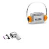 BoxWave Adapter Compatible with Retrospekt CP-81 Portable Cassette Player - MagnetoSnap PD Angle Adapter, Magnetic Charging Connector Device Saver - Metallic Silver view 1