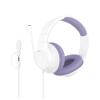 Belkin SoundForm Inspire Wired Over-Ear Headset for Kids, Online Learning & Travel w/Built-in Boom Mic, 85dB Safe Volume Limit - USB-C & 3.5mm - Compatible w/iPhone, iPad, Galaxy & More - Lavender view 1