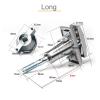 QXCIVR T-Shape Cabinet Lock Lock for Vending Machine Booth Game Machine ATM Machine Terminal Handle Locks Cabinet Lock(Long) view 2
