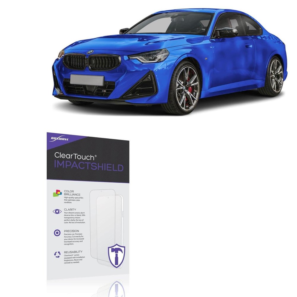 BoxWave Screen Protector Compatible with BMW 2025 M240i xDrive Infotainment Display (14.9 in) - ClearTouch ImpactShield (2-Pack), Impenetrable Screen Protector Flexible Film