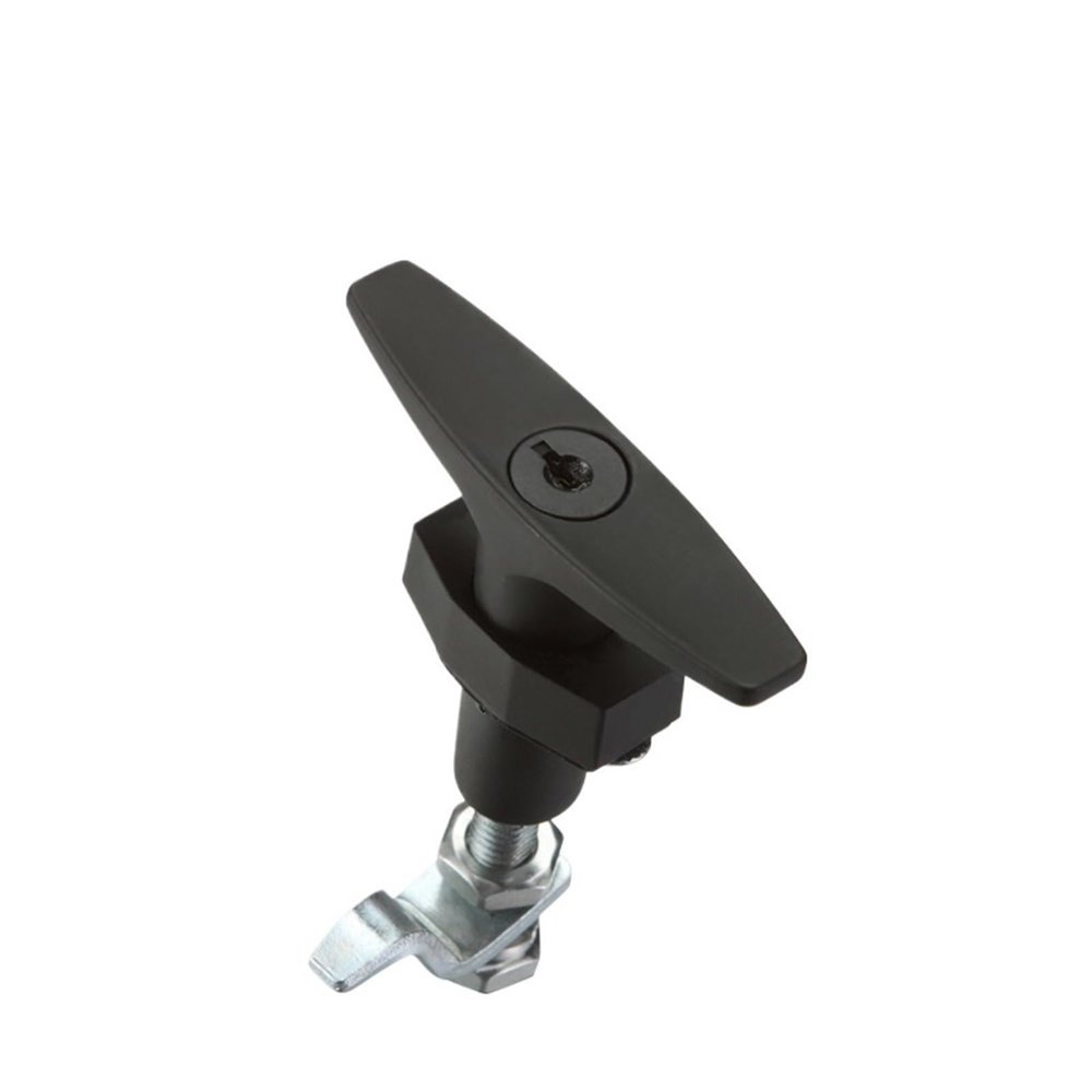 QXCIVR MS309 T Shape cam Lock Equipment Compression Type Rotary Lock Telescopic Switch Industrial Cabinet Lock(MS309 B no Key)
