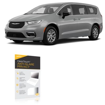 BoxWave Screen Protector Compatible with Chrysler 2025 Pacifica Infotainment Display (10.1 in) - ClearTouch Anti-Glare Privacy (2-Pack), Privacy Screen Protector Flexible Film Anti-Glare