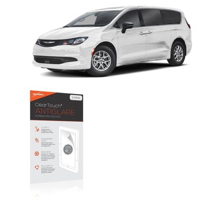 BoxWave Screen Protector Compatible with Chrysler 2025 Voyager Infotainment Display (10.1 in) - ClearTouch Anti-Glare (2-Pack), Anti-Fingerprint Matte Film Skin