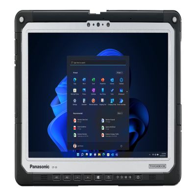 Panasonic Toughbook 33 MK1 Rugged Tablet, i5-7th Gen, 12-Inch QHD 2160x1440 Touchscreen Display, 8GB DDR3 RAM, 256GB SSD, Windows 11 Pro, 2 New Batteries Included (Renewed)