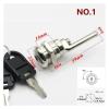 QXCIVR Cabinet Drawer Lock with 2 Keys Keyed Different for Door Mailbox Cabinet Tool Box DIY Furniture Hardware MMS352 G1(No 1) view 2