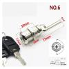 QXCIVR Cabinet Drawer Lock with 2 Keys Keyed Different for Door Mailbox Cabinet Tool Box DIY Furniture Hardware MMS352 G1(No 6) view 2