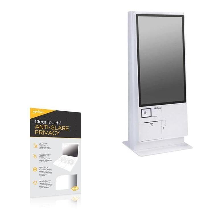 BoxWave Screen Protector Compatible With Sam4s ASTRA363 (21.5 in) - ClearTouch Anti-Glare Privacy (2-Pack), Privacy Screen Protector Flexible Film Anti-Glare
