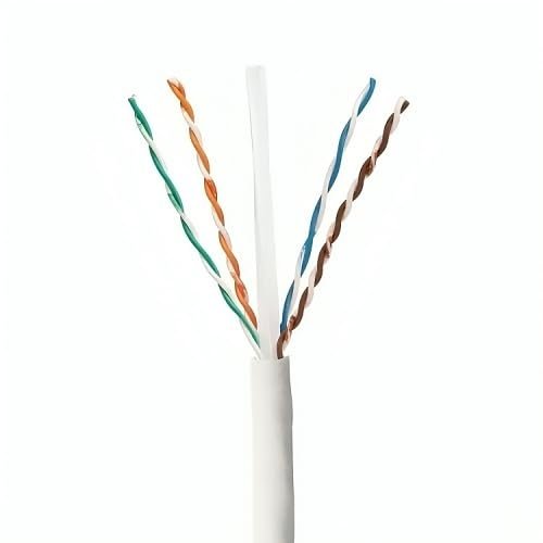 09BT-E6EA4-9 UTP 23/4 CAT6e CMR Cable, PVC, 1000', White
