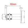QXCIVR High Security fire Door Lock Cylinder with 2keys Safe Lock core Length 60mm 70mm 80mm Fire Safe cam Lock(Height 60mm) view 2