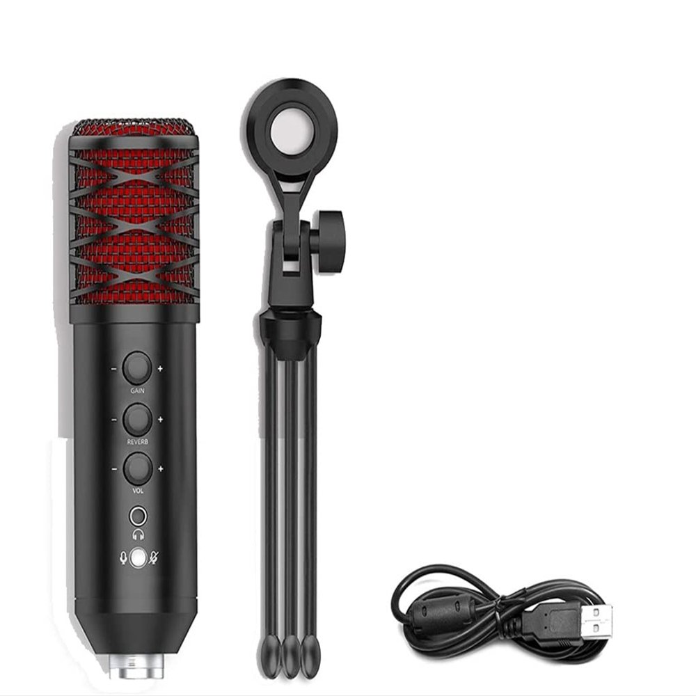 EliteBloom USB Computer Microphone Computer Condenser Microphone Streaming Media/Music Recording/Conference/Video Recording/Voiceover,