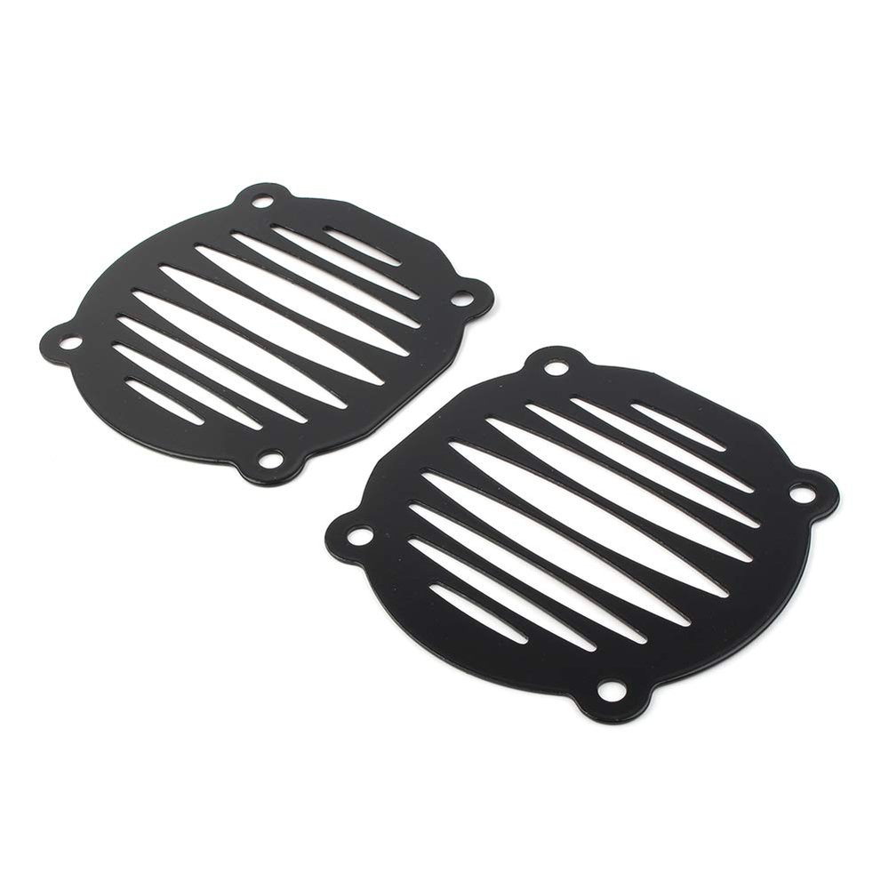 BACAR Cnwaga3 Motorcycle Fairing Speaker Grill Covers Front Speaker Grill for Harley -Davidson FLHT Models 2000-2013 Black