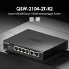 QNAP 4-Port 2.5Gbps & 2-Port 10BASE-T Unmanaged Switch (QSW-2104-2T-R2-US) view 2