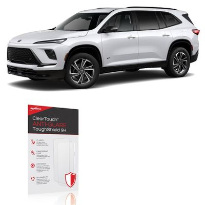BoxWave Screen Protector Compatible with Buick 2025 Enclave Ultrawide Display (30 in) - ClearTouch Anti-Glare ToughShield 9H (2-Pack), Anti-Glare 9H Tough Flexible Film Screen Protector