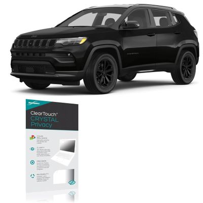 BoxWave Screen Protector Compatible with Jeep 2025 Compass Infotainment Display (10.1 in) - ClearTouch Crystal Privacy (2-Pack), Privacy Screen Protector Flexible Film Clear