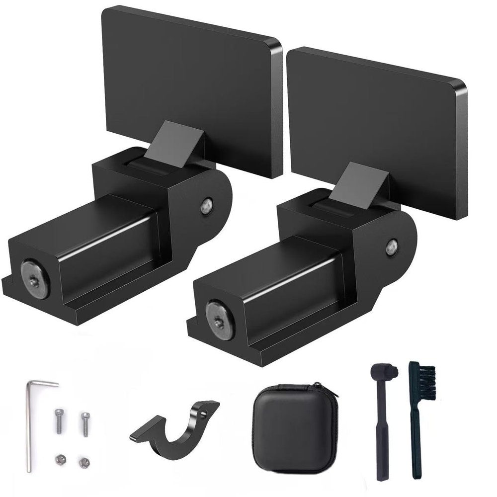 AYZAB Dust Cover Hinges for AT-PL120, AT-LP120-USB, AT-LP60X,at-LP5 and at-LP3 Turntables (2 PCS).Turntables Needle Stylus Brush and Cleaning Brush. Turntables Tonearm Lock/Clamp